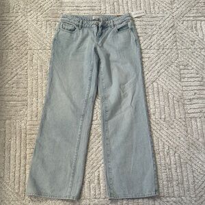 Women's Light Blue PACSUN wide leg jeans